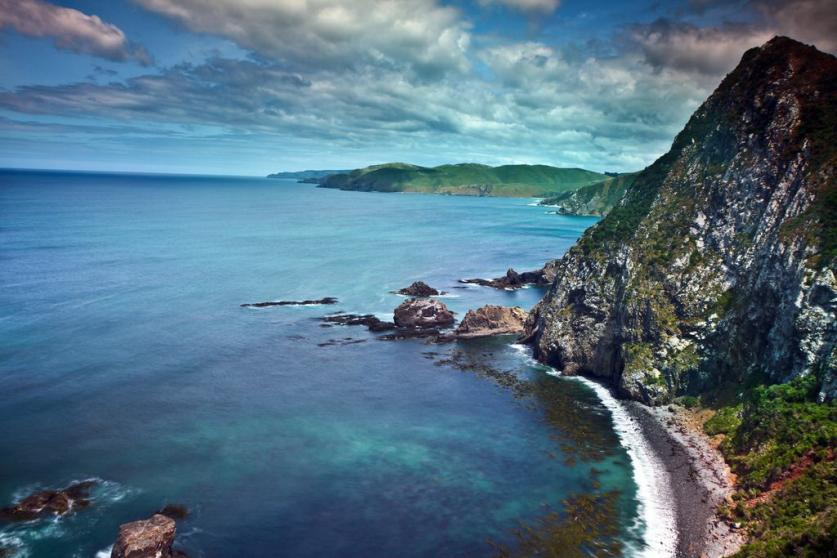 新西兰旅游景点,新西兰景点,新西兰南岛景点,南部地区景点,卡特林斯海岸自然遗产公路
